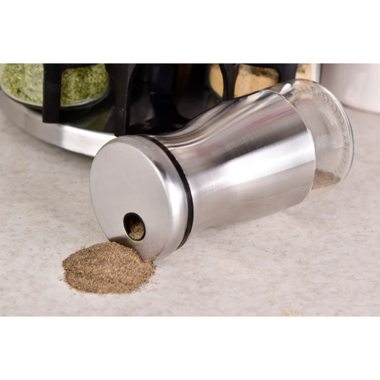 جای ادویه 7 پارچه یونیک کد 1799 استیل ضدزنگ با پایه چرخان