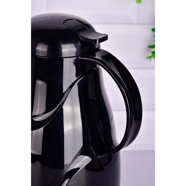 فلاسک یونیک مدل UN‑1905 با گنجایش ۱ لیتر و طراحی سفید براق مناسب نگهداری چای و قهوه.