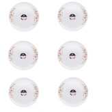 ست ۶ عددی بشقاب گلدن اوپال مدل دیوالی با طراحی گلهای صورتی و جنس اوپال مقاوم، مناسب پذیرایی شیک و استفاده روزمره