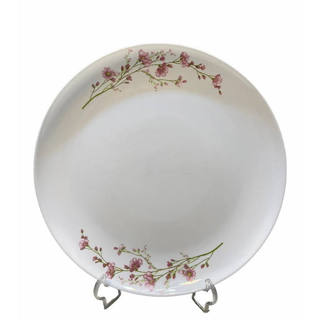 ست ۶ عددی بشقاب گلدن اوپال مدل دیوالی با طراحی گلهای صورتی و جنس اوپال مقاوم، مناسب پذیرایی شیک و استفاده روزمره