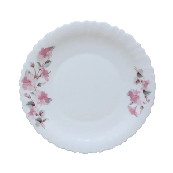 ست ۶ عددی بشقاب پلوخوری گلدن اوپال مدل دیوالی طرح سارینا صورتی، ساختهشده از شیشه اوپال مقاوم با طرح گل لطیف و کیفیت بالا