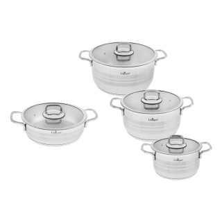 سرویس قابلمه و تابه استیل ۸ پارچه یونیک (Unique) مدل UN-9980
