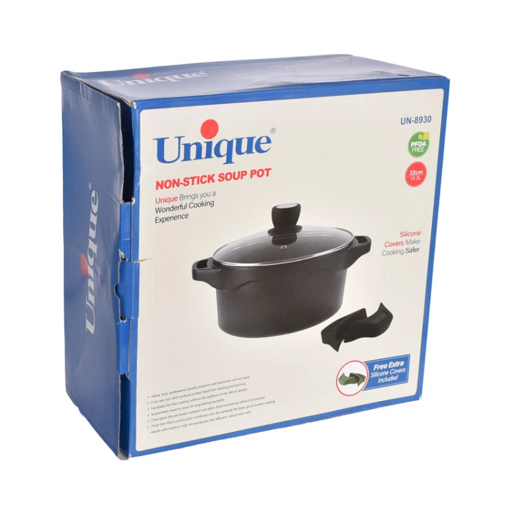 قابلمه گرانیتی نچسب یونیک (Unique) طرح هلیوس مدل UN-8930 سایز ۳۲ سانتیمتر