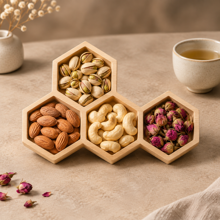 اردوخوری ۴ خانه چوبی پرارین مدل کندو (طرح مک) کد ۹۰۳۴